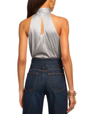 Lori Silk-Blend Draped Top