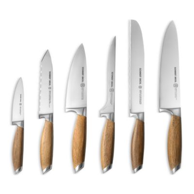 Cutlery Bonded Teak 7-Piece Knife Block Set