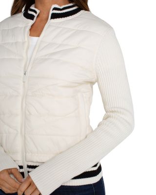 Quilted Trim Cardigan