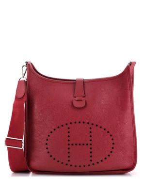 Pre-Owned Hermes Pm Evelyne Bag Gen Iii Clemence