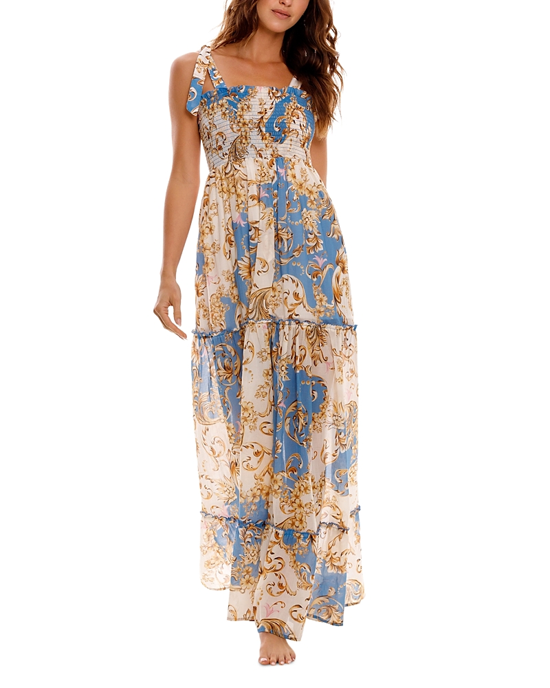 AGUA BENDITA LUCERY BLUSH MAXI DRESS