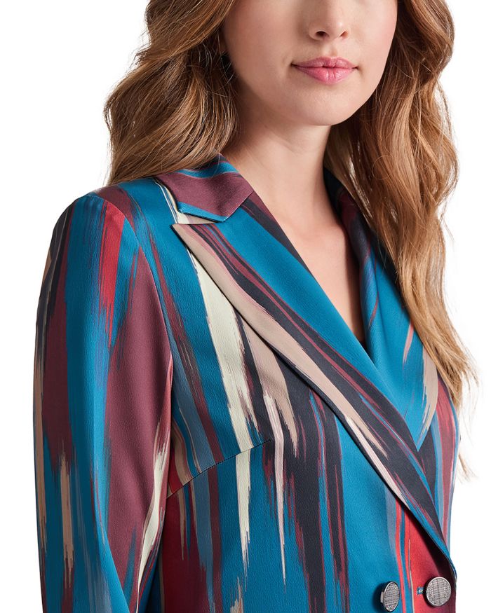 Double Breasted Brushstroke Blazer