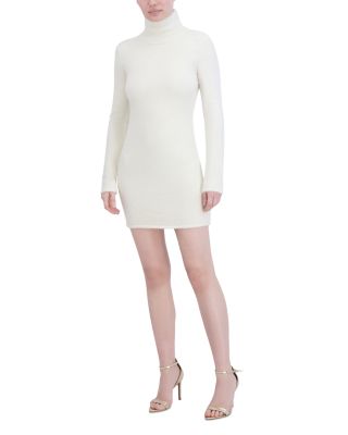turtleneck sweater bodycon dress Women's Short-Sleeve Bodycon Midi Dress with Side Shirring