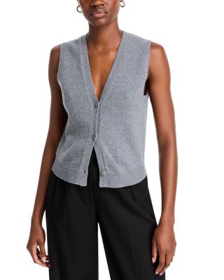 Theory - Wool Cashmere V Neck Vest