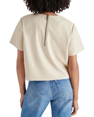 Ezra Faux Leather Top