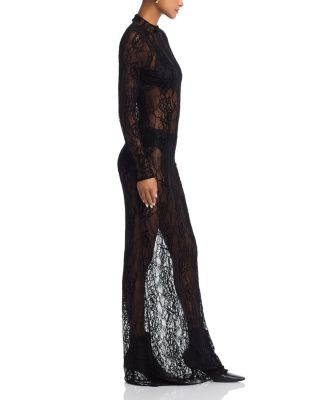 Good American Long Sleeve Lace Gown | Bloomingdale's Women