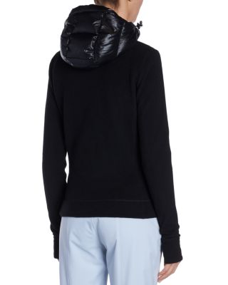 Quilted Down Front Cardigan