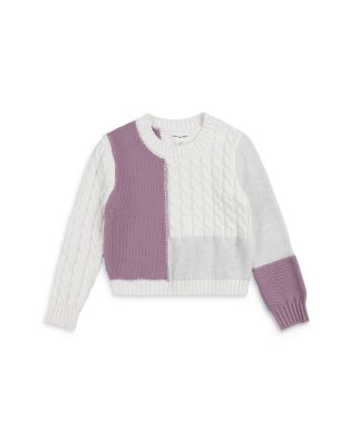 Miles The Label - Girls' Color Blocked Knit Sweater - Baby