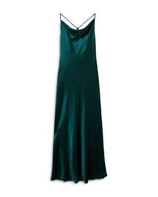 reiss metallic dress REISS Metallic Cowl Slip Dress