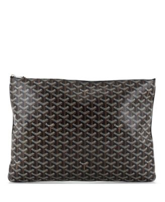Pre-Owned Goyard Gm Senat Zip Pouch Coated Canvas