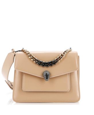 Pre-Owned Bvlgari - Small Serpenti Forever Maxi Chain Crossbody Bag Leather