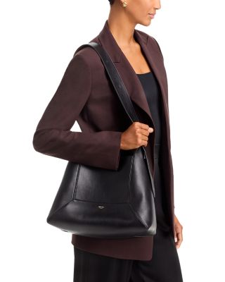 Diamond Hobo Leather Shoulder Bag