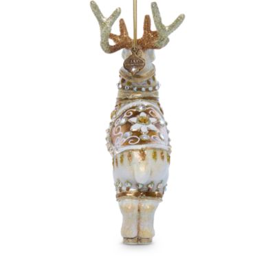 Blitzen Glass Ornament