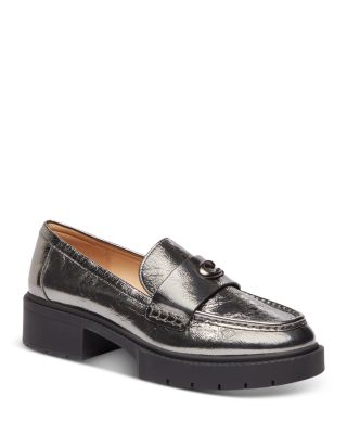 COACH - Women's Leah Crinkle Loafer Flats