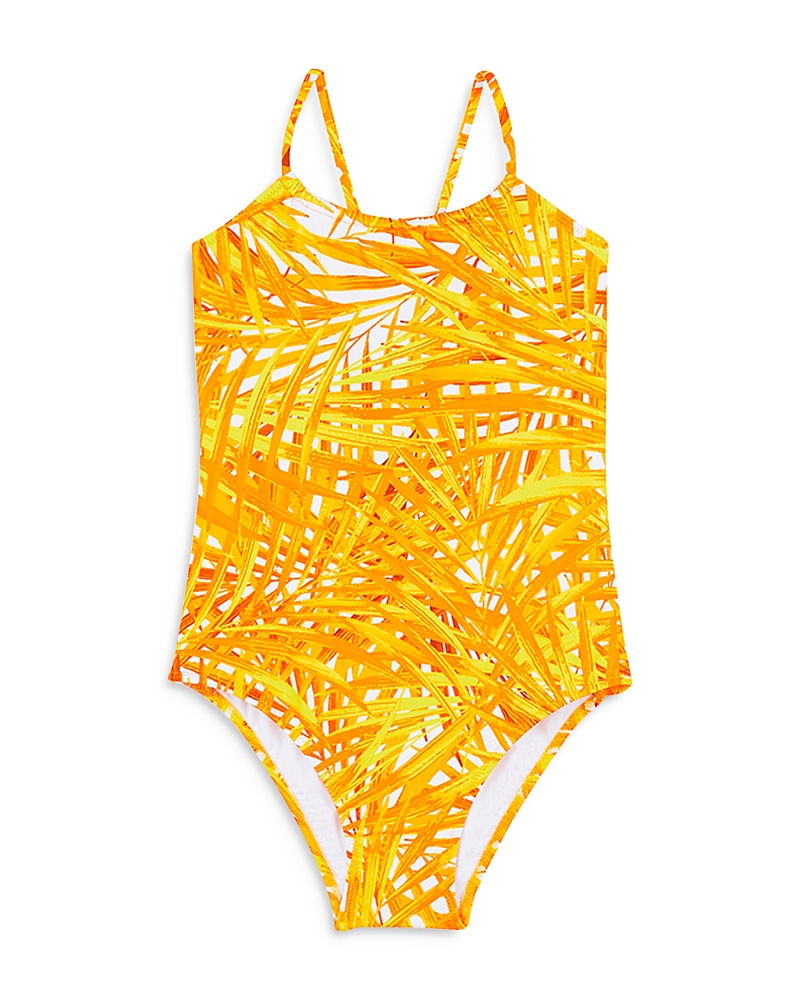Vilebrequin Gazette Printed Swimsuit In Mango