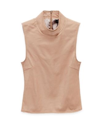 Crawford Recycled Leather Top