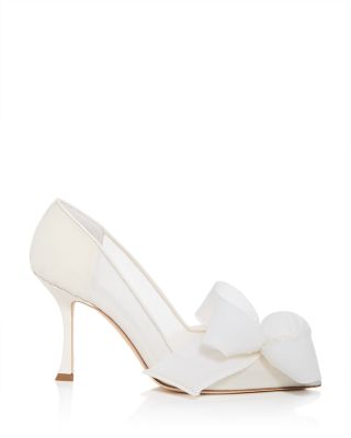 miho Jimmy Choo Women's Staz 90 Mesh Bow Pumps | Bloomingdale's