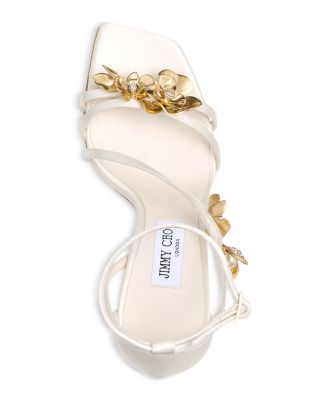 Women's Zea 95 Flower Jewel Satin Sandals