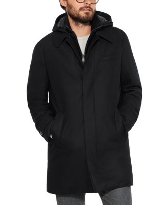 Norwegian Wool - Stretch Wool Hooded Euro Coat