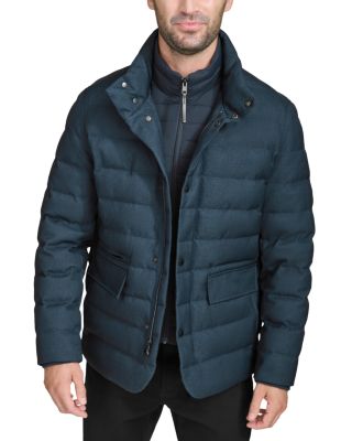 Puffer Coat with Removable Bib