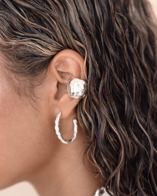 Scattered Crystal Single Chunky Ear Cuff  