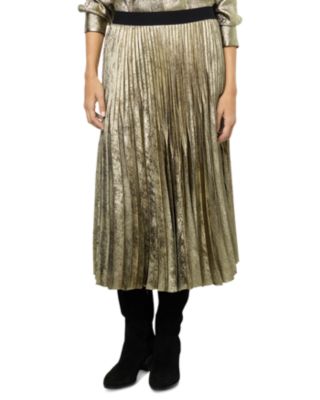 Gerard Darel - Chiraze Metallic Peated Skirt