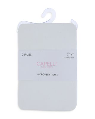 Girls' Nylon Tights, 2 Pack - Little Kid