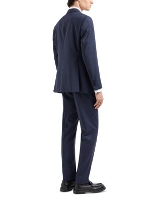 Regular Fit Textured Wool Suit