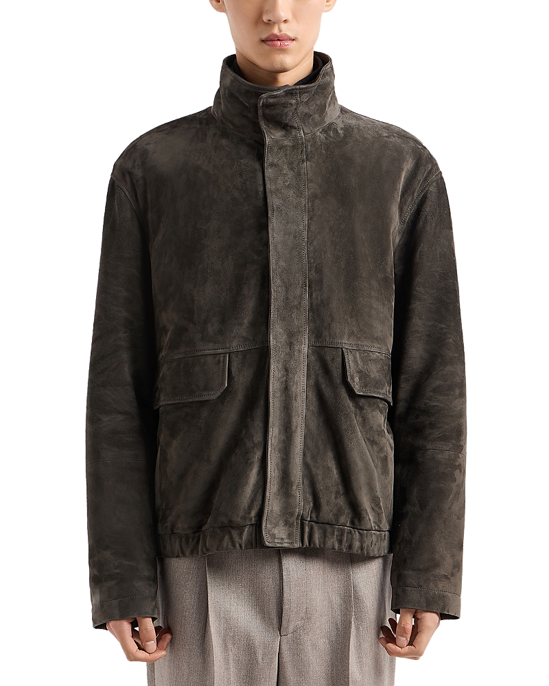 Emporio Armani Suede Blouson Jacket