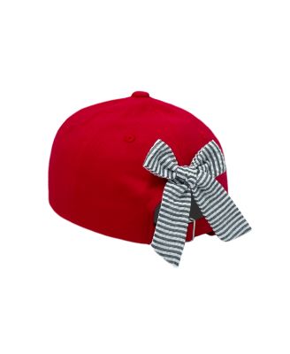 Girls' Officially Licensed Georgia Bow Baseball Hat - Baby, Little Kid, Big Kid