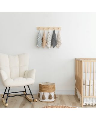 Ezra Woodland Animal Washcloths, 5 Pack