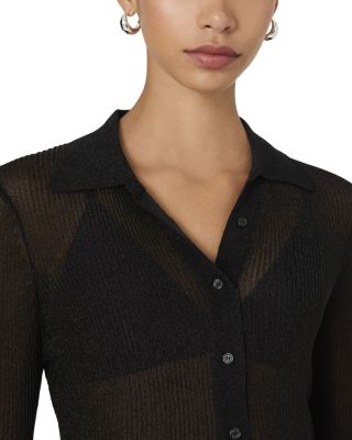 3020024 Black Sheer Blouse main image 1