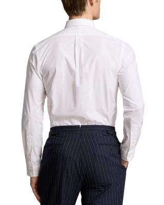 Slim Fit Long Sleeve Poplin Button Down Shirt