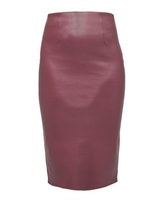 Claude Stretch Leather Skirt