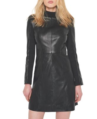 The LBD Upcycled Leather Dress