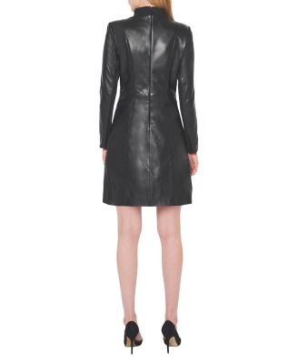 The LBD Upcycled Leather Dress