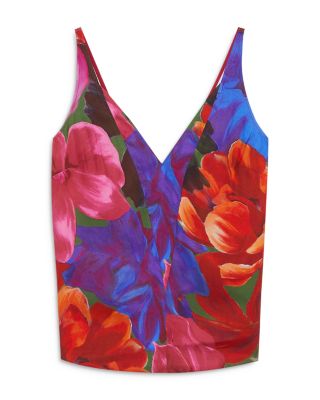 Atheri Printed V Neck Cami Top