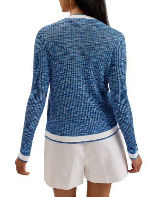 Addlinn Tipped Rib Knit Cardigan