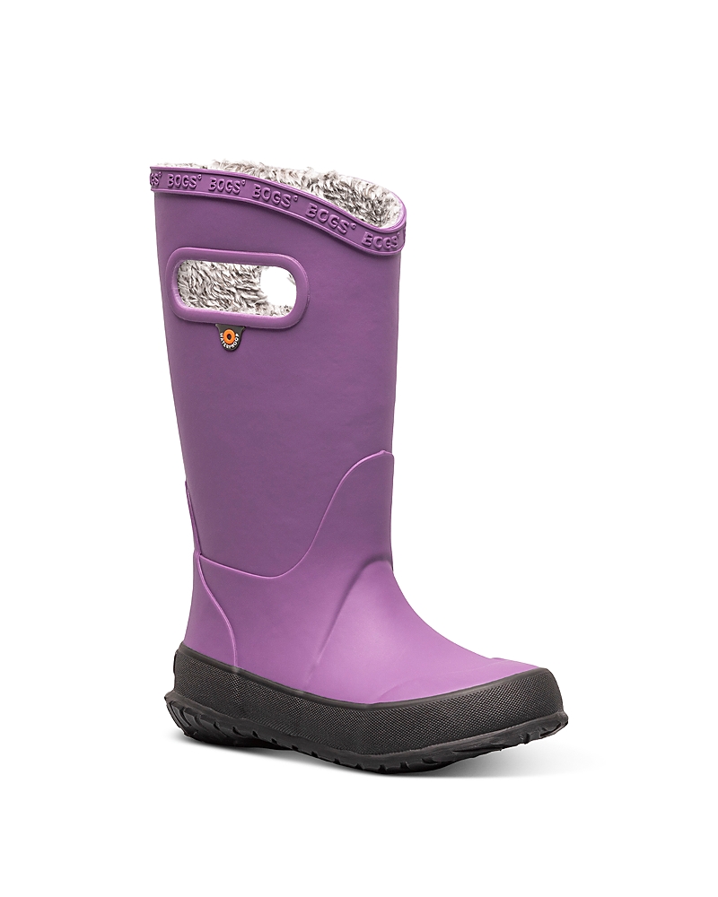 Bogs Plush Insulated Waterproof Rain Boot In Purple
