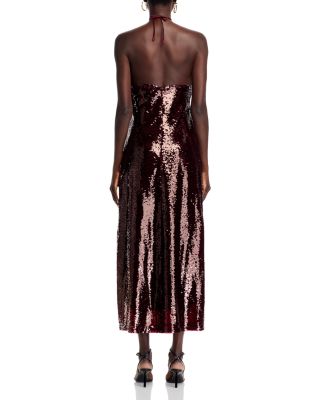 Stacey Sequined Halter Dress