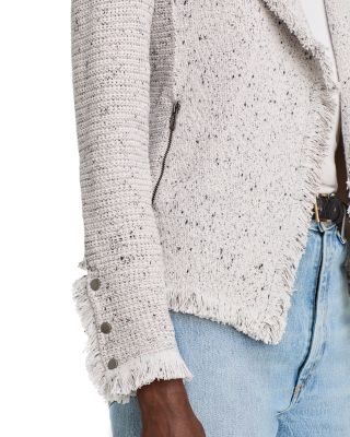 Fringe Mix Knit Jacket