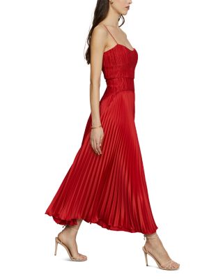 Cherry Drop Waist Midi Dress