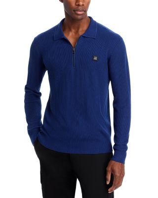 HUGO - Sastoro Quarter Zipper Polo Sweater