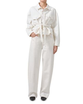 Ayla High Rise Baggy Wide Leg Jeans in Pashmina