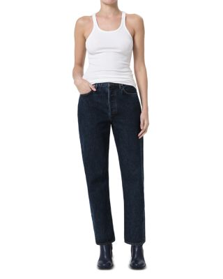 90&#39;s Pinch Waist High Rise Straight Jeans in Pendulum