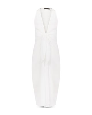 Mita Long Front Tie Swim Cover-Up