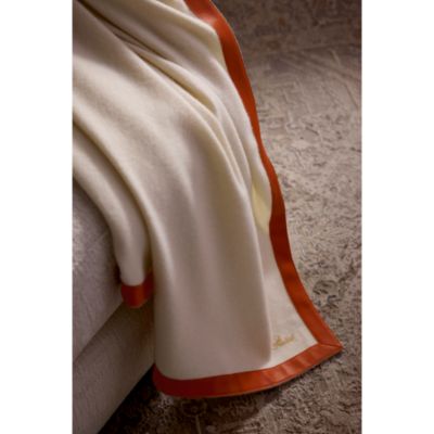 Dolomiti Cashmere & Leather Throw Blanket, 55" x 71"