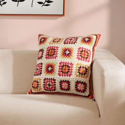 Cozy Corner Crocheted Pillow