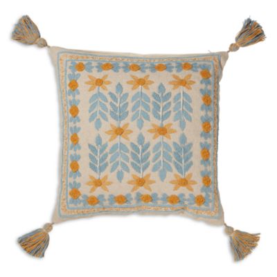 Stockholm Nights Embroidered Decorative Pillow, 20&amp;quot; x 20&amp;quot;