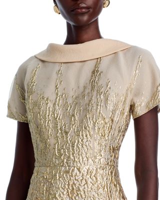 Metallic Organza Gown